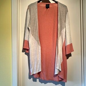 Peaches & cream open cardigan in M. Andrea Jovine.